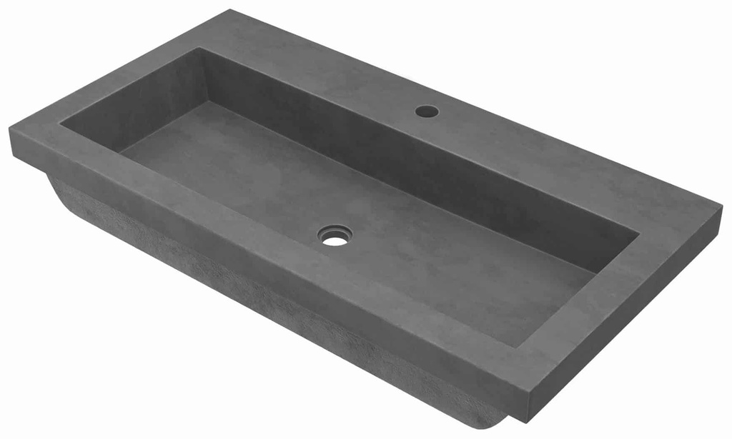 Trough 3619 Concrete Trough Bathroom Sink
