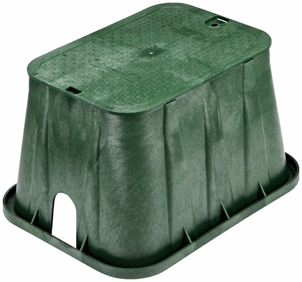 14 x 19 x 12 Green Valve Box with Green ICV Overlapping Lid