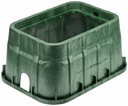 13 x 20 x 12 Green Jumbo Valve Box with Green ICV Overlapping Lid