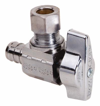 ANG VLV 1/2" NOM PEX X 3/8" OD