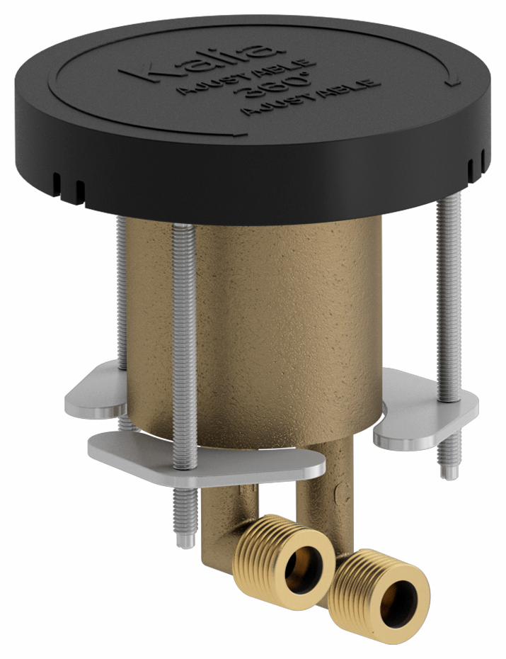 Rough-In Valve for Floor Mount Tub Filler with Hand Shower