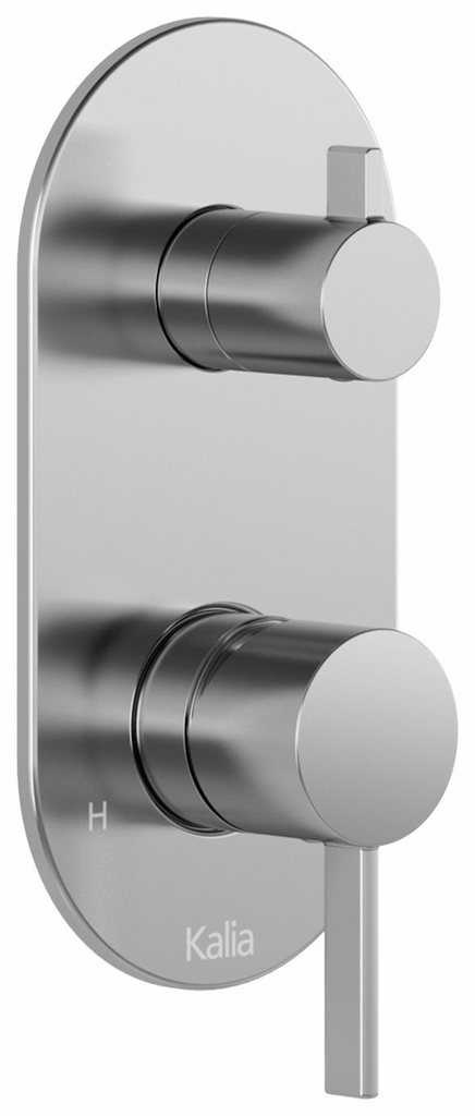 Round Trim for Volume Control Valve with 2-Way Integrated Diverter