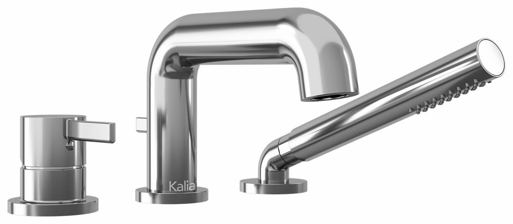 Basico 3-Piece Roman Tub Filler with Hand Shower