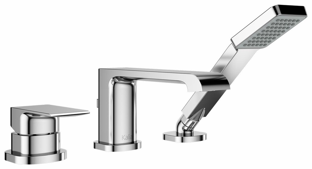 Sobrio 3-Piece Roman Tub Filler with Hand Shower