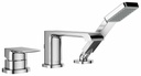 Sobrio 3-Piece Roman Tub Filler with Hand Shower