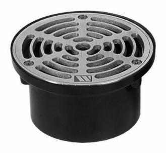 WFD-4ABS-NB ECONOMYFLOOR DRAIN NICKEL GRATE