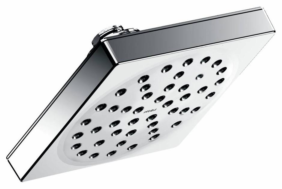 90 Degree 1-Function 6" Square Rainshower Shower Head