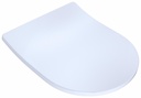 SoftClose D-Shape Slim Toilet Seat with Lid