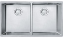 Cube 31-1/2" 2 Bowl Undermount Kitchen Sink