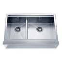DAF3321L DOUBLE BOWL SINK WITH STRAIGHT APRON FRONT