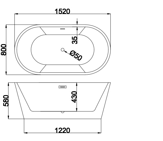 BATHTUB/1801-60"/67"