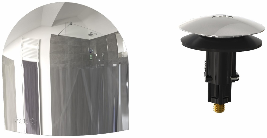 Clicker Waste & Overflow Trim Kit with Bell Slide-On