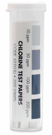CHLORINE TEST STRIP 200PK 10-200PPM