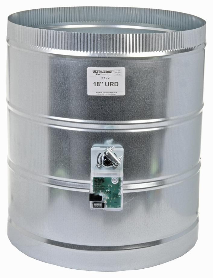 Damper - 3 Wire Round Power Open Power Closed - 18 in.