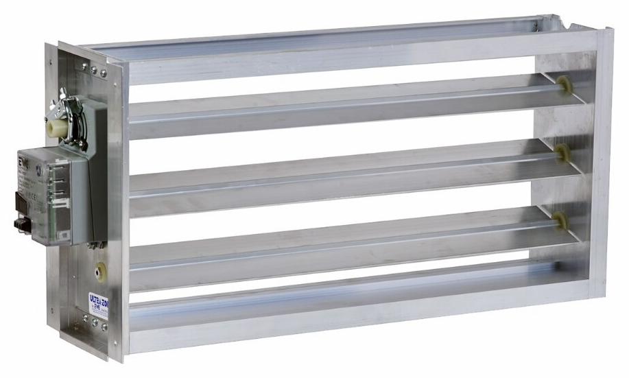 Damper - 3 Wire Rectangular Power Open Power Closed - 18 in. x 8 in.