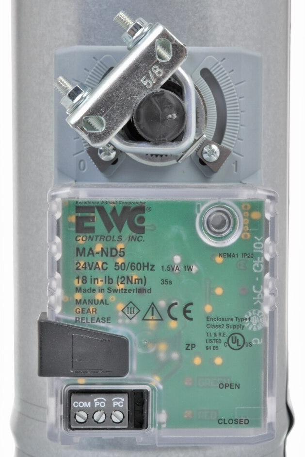 Damper - 3 Wire Round Power Open Power Closed - 4 in.