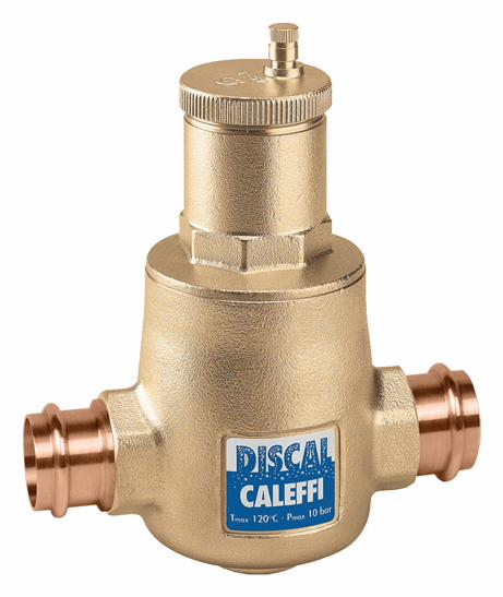 DISCAL Air Separator 1" Press with Expansion Tank Check