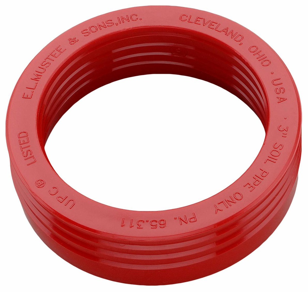 Drain Seal 3" Soil Pipe Only For Mop Basin Red