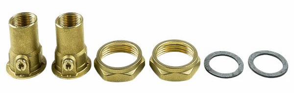 1/2" NPT Bronze Union Isolation Valve Set for SU