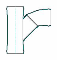 TEE WYE SWR 15x15x06 GGG