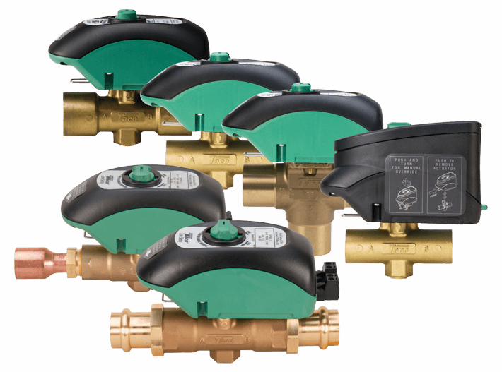 1" Normally closed, Brass body, Electronic Zone Valve -24V with end switch