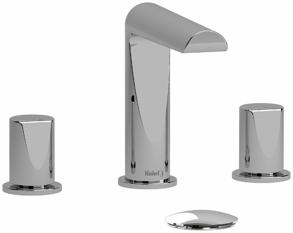 Parabola Widespread Bathroom Faucet with Knob Handles 1.2 GPM