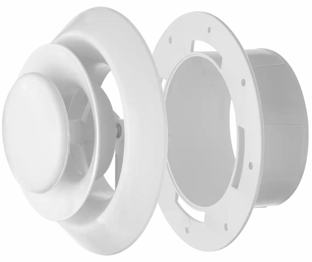 4" Prem Round Air Diffuser WHT