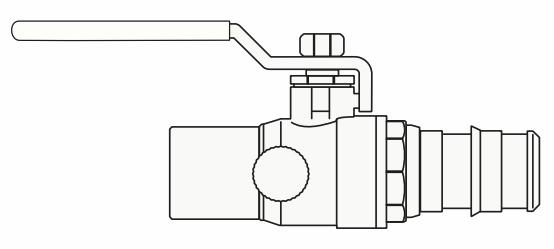 3/4 EXPxC BRASS BALL VLV DRAIN cUPC LF
