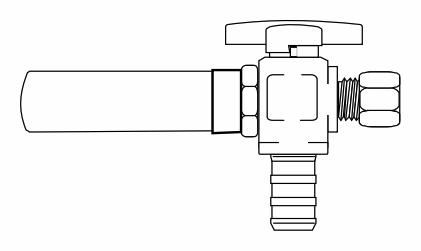 1/2 PEXx3/8OD STR CP VLV W/H.ARR. L.F.