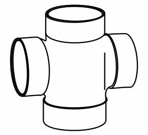 2 X 1 1/2 DOUBLE TY DWV CAST