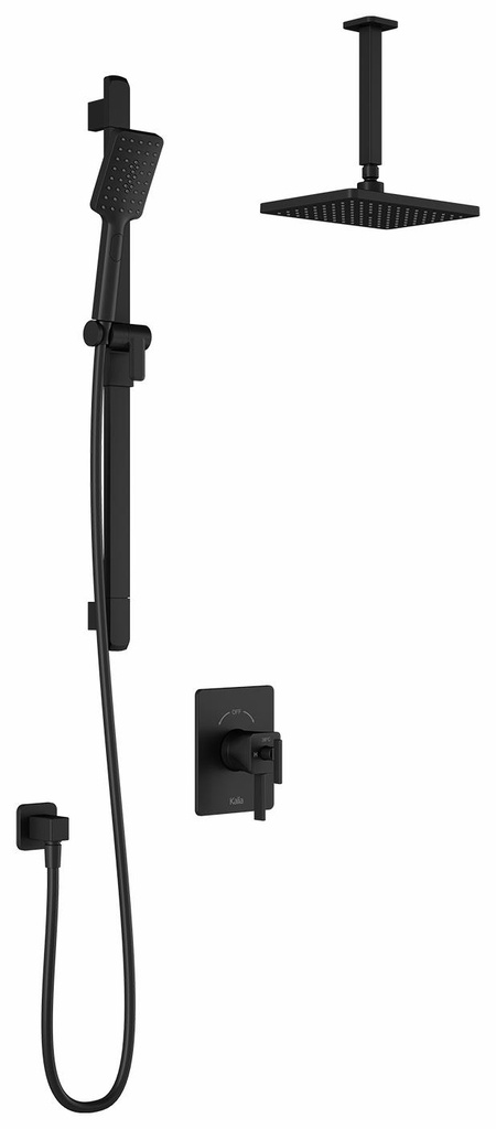 SquareOne TCD1 Thermostatic Coaxial Shower System with Vertical Ceiling Arm