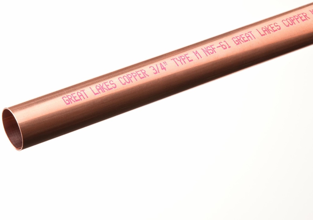 3 X 12 LENGTH TYPE M HARD COPPER TUBING