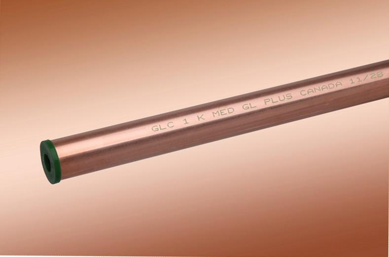 1-1/2 X 12 LENGTH TYPE K HARD MEDICAL COPPER TUBING