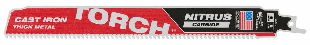 9" TORCH W/NITRUS CARBIDE 5PK