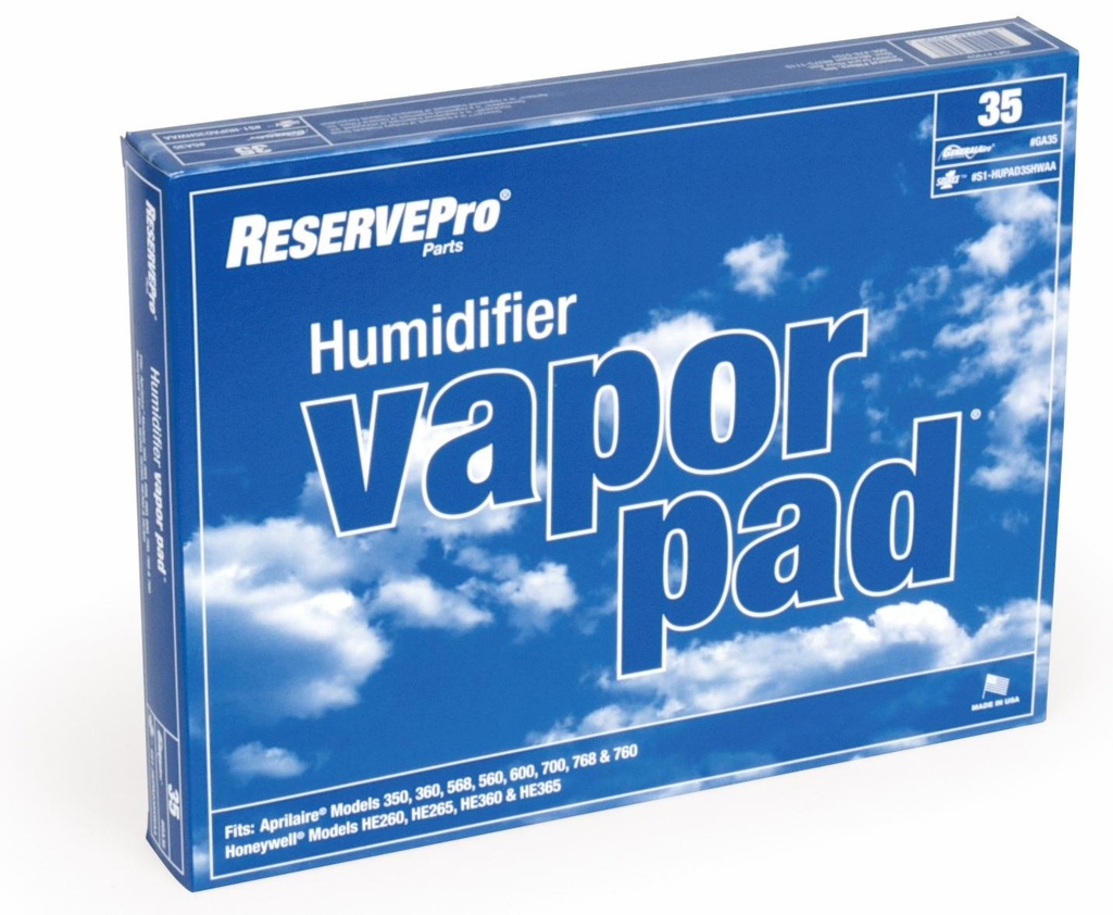 7902 VAPOR PAD FOR MODEL 4200 & 4500 AA 350,360,560,568,600,700,760,768 HW 260,265,360,365 (10/CTN 240/SKD)