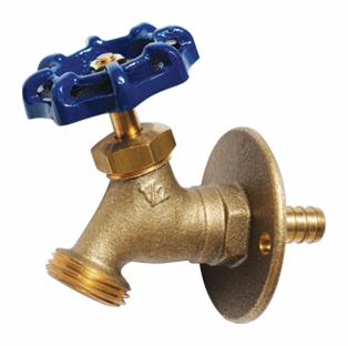 SILLCOCK 1/2"PEX X3/4" HOSE  BIBB W/LGE FLANGE