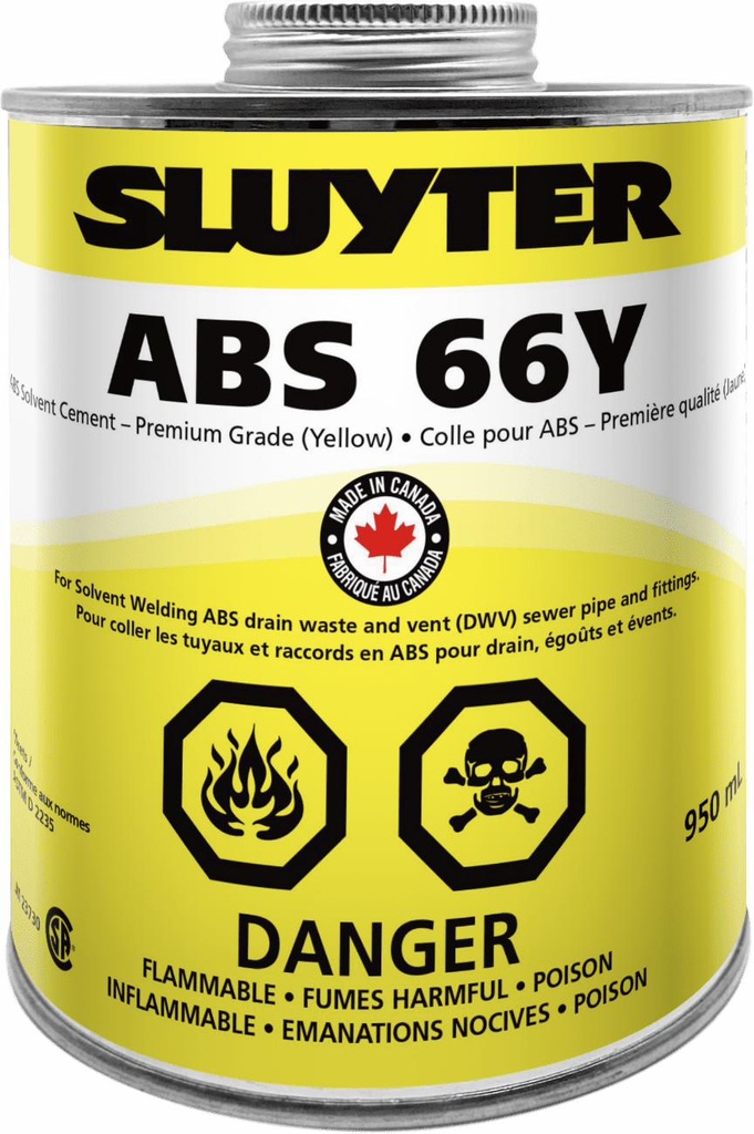 4L 66Y CSA ABS Cement Yellow