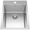 Brookmore 15-15/16" 1-Hole 1 Bowl Drop-In Kitchen Sink
