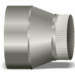 6"-8" Pipe Increaser on Center 3" Long 26ga
