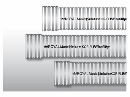 12" Kor-Flo Profile Pipe  4 MTR