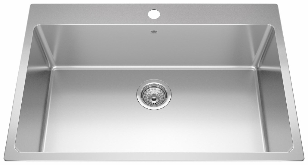 Brookmore 30-7/8" 1-Hole 1 Bowl Drop-In Kitchen Sink