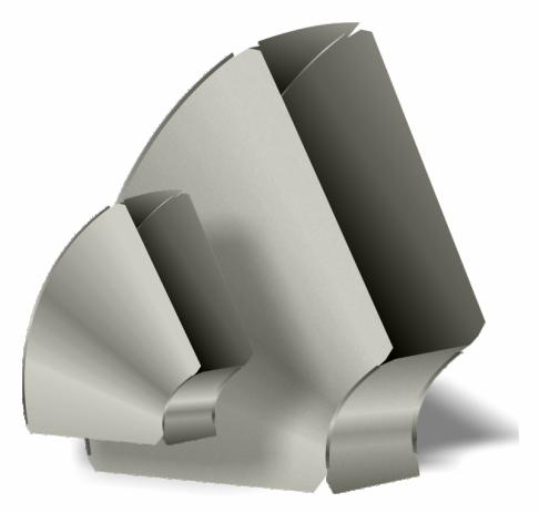 10" x 16" Long Way 45 Degree Duct Elbow