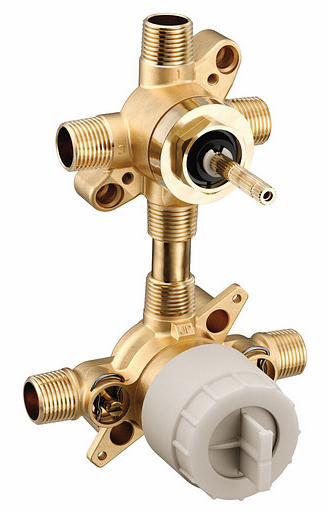 M-Core Mixing Valve with Integrated 3 or 6-Function Transfer Valve - Copper