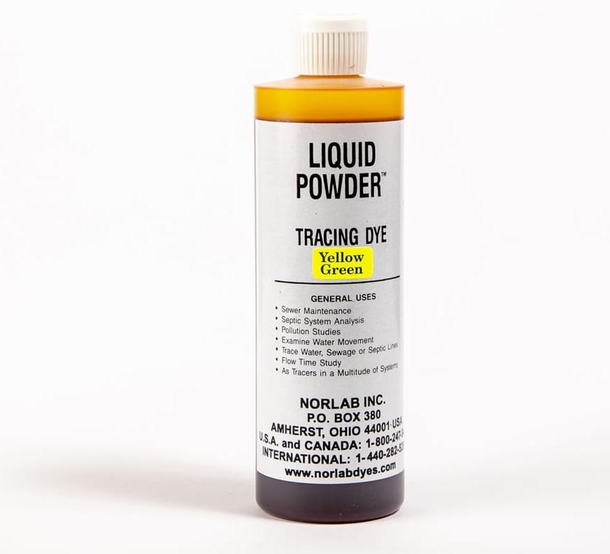 LIQUID POWDER TRACING DYE - YELLOW