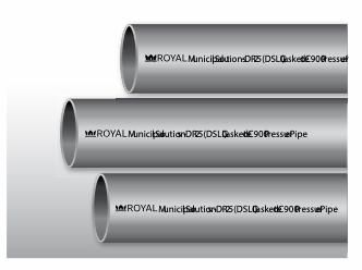 6"x20' PVC DR25 CIOD PIPE GSKT BLUE BRUTE