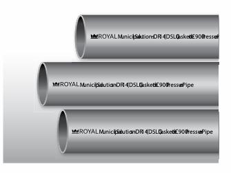 4"x20' PVC DR14 CIOD PIPE GSKT BLUE BRUTE