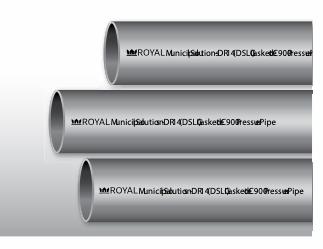 8"x20' PVC DR14 CIOD PIPE GSKT BLUE BRUTE