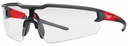 (6) CLEAR HARD COAT SAFETY GLASSES