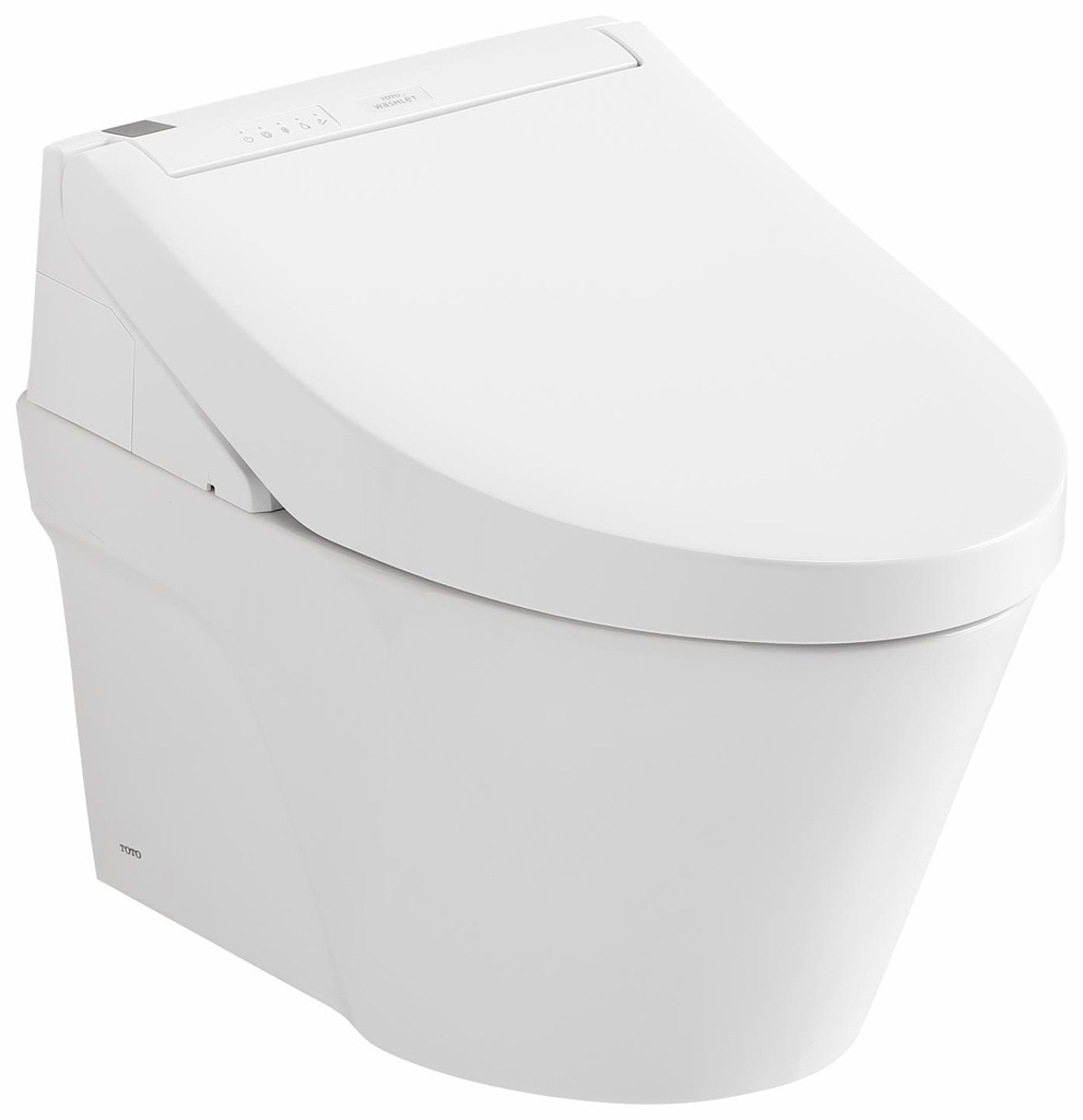 WASHLET+ AP Wall-Hung Elongated Toilet with WASHLET+ C5 and In-Wall Dual Flush Tank System