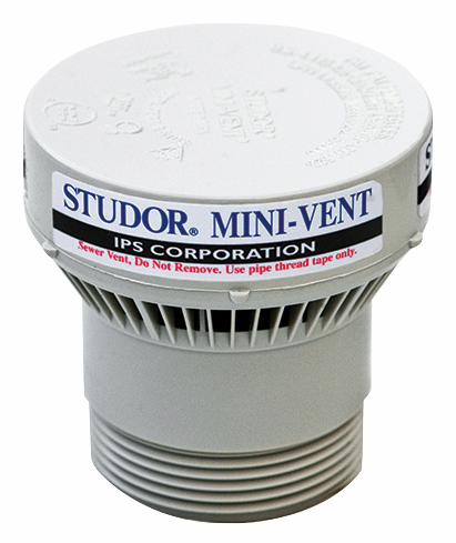 Studor Mini-Vent Air Admittance Valve with ABS Adapter 1-1/2" - 2"